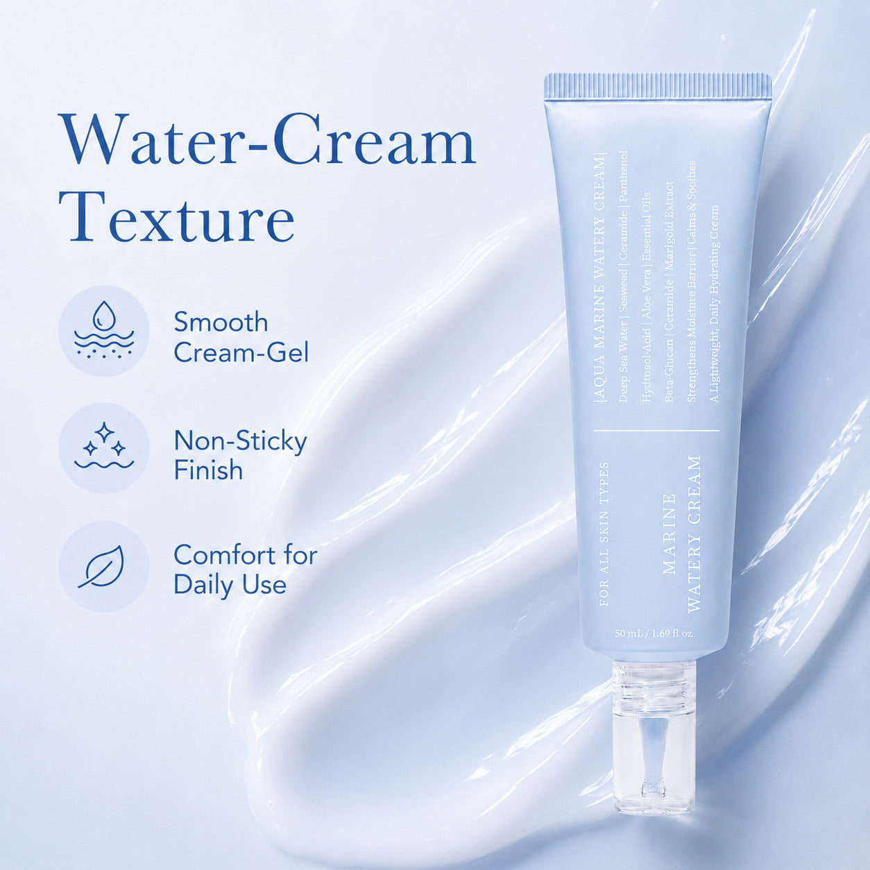 Crème visage hydratant marine Légèreté