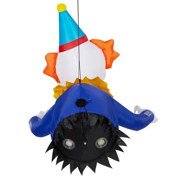 3.3 FT Clown gonflable d'Halloween brisé de la fenêtre décorations extérieures