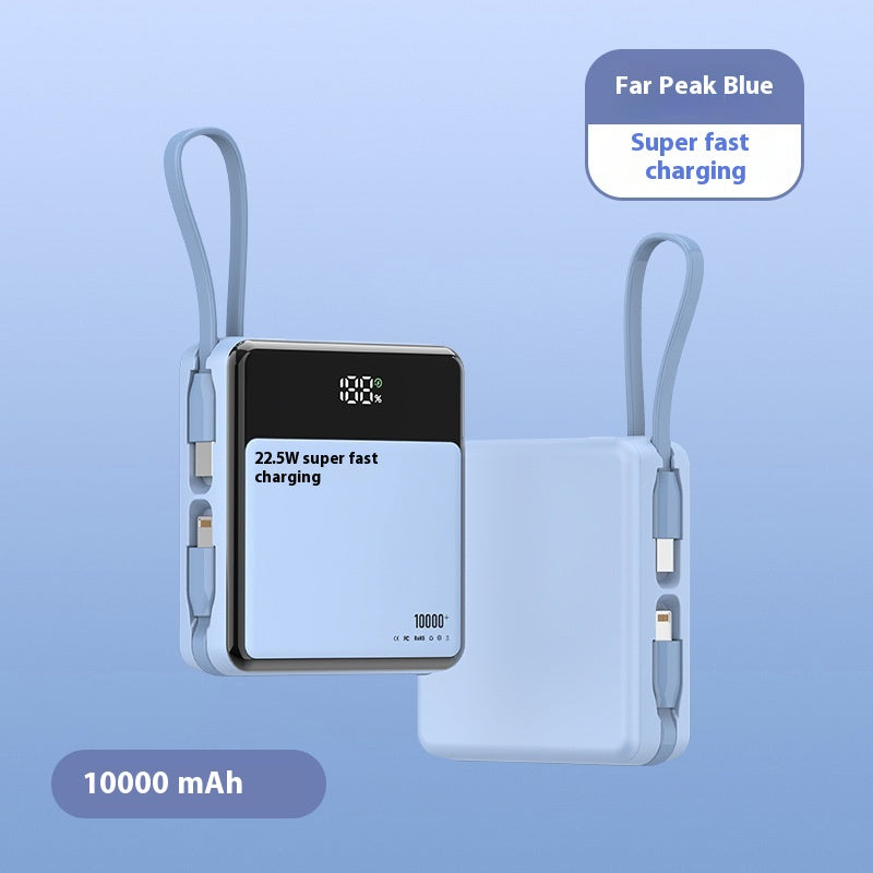 Fast-charging power bank with cable