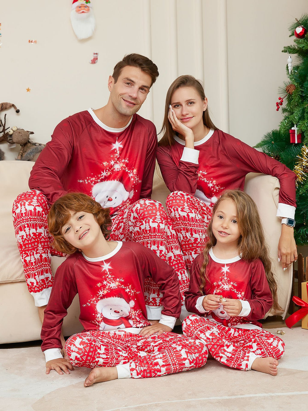Ensemble de pyjamas de Noël pour parents et enfants