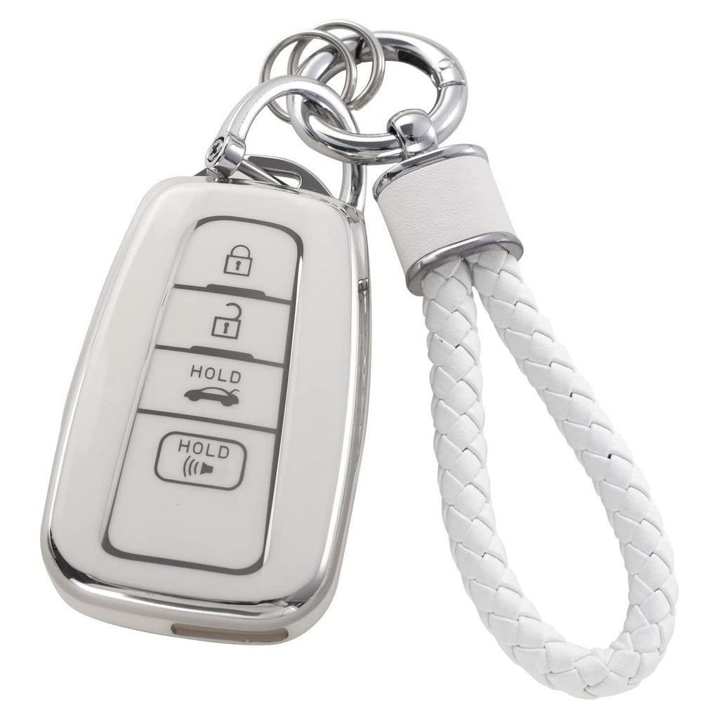 Silver Edge Couverture de clé de voiture correspondant Pendentif de clé de voiture