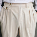 Pantalon casual avec plis doubles