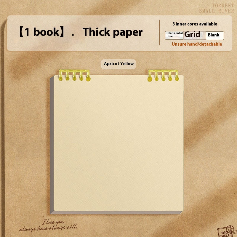 Simple Flip Up Chip Notebook amovible