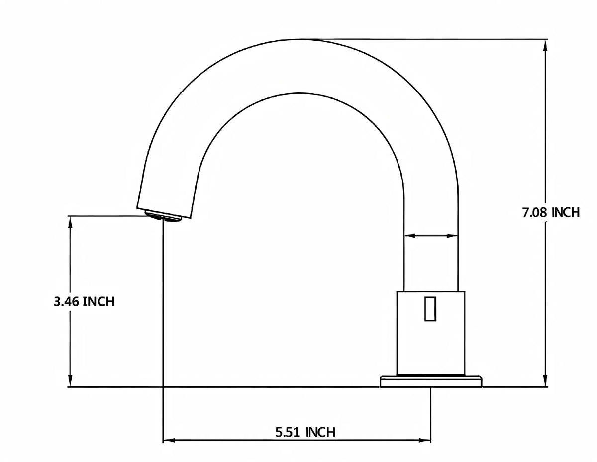 Robinet de lavoir large de 8 pouces