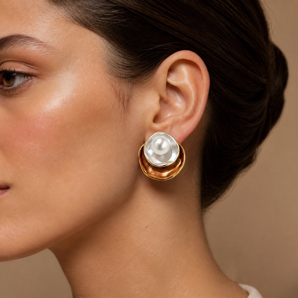 Boucles d'oreilles en perles naturelles