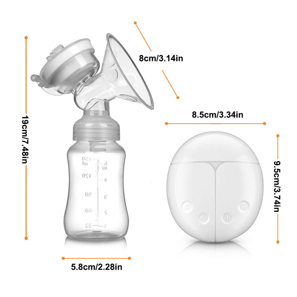 Electric Breast Mute Automatic Dual Breast Pump Baby Feeding with USB