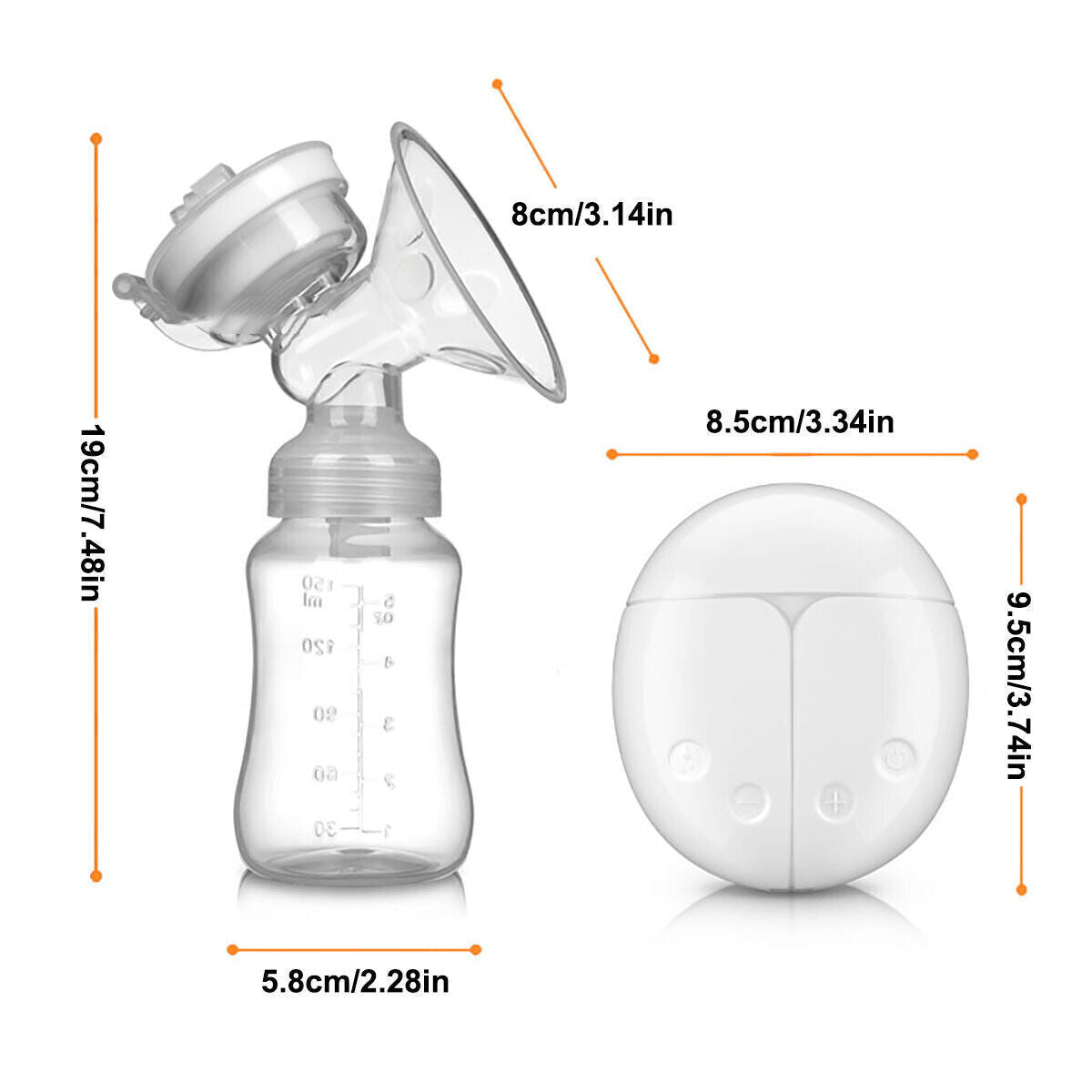 Electric Breast Mute Automatic Dual Breastpomp Baby Feeding avec USB