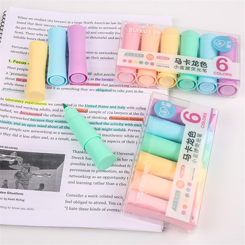 Macaron couleur mignon stylo de marquage grande capacité