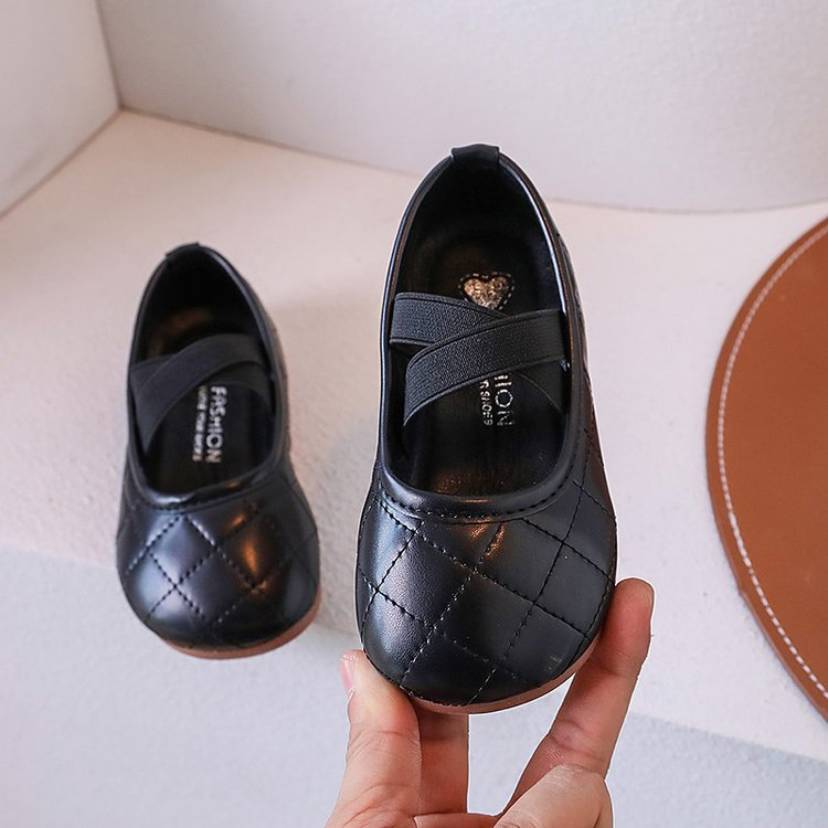 Printemps Automne Filles Chaussures en cuir Soft Sole Slip-On Ballet Flats Mode Princess Loafers