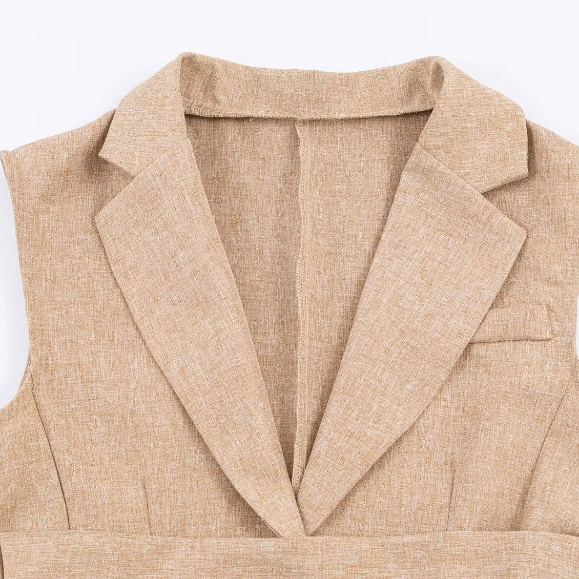 Femmes Stylish Polyvalent sans manches Commuter style Blazer