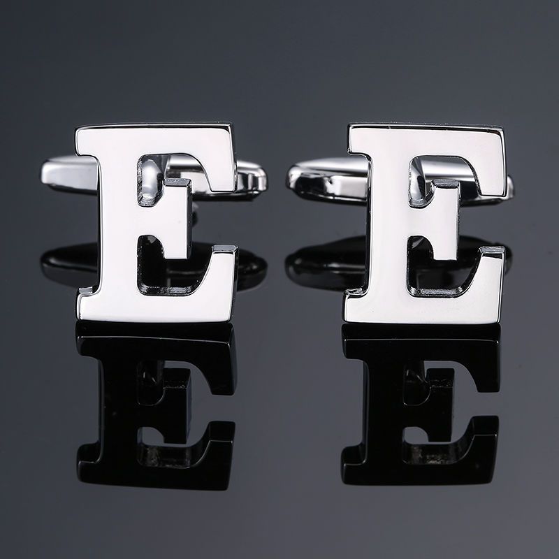 Men's French Anglais Letter Cufflinks