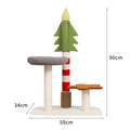 Promotion de l'arbre de Noël Chat cadre d'escalade Sisal tout-en-un Cat Scratching Post