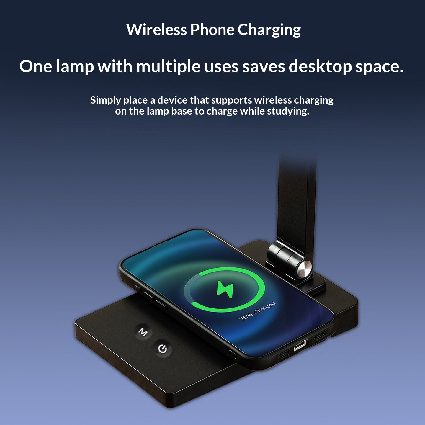 Plug-in en alliage d'aluminium et lampe de bureau rechargeable ultra-longue batterie