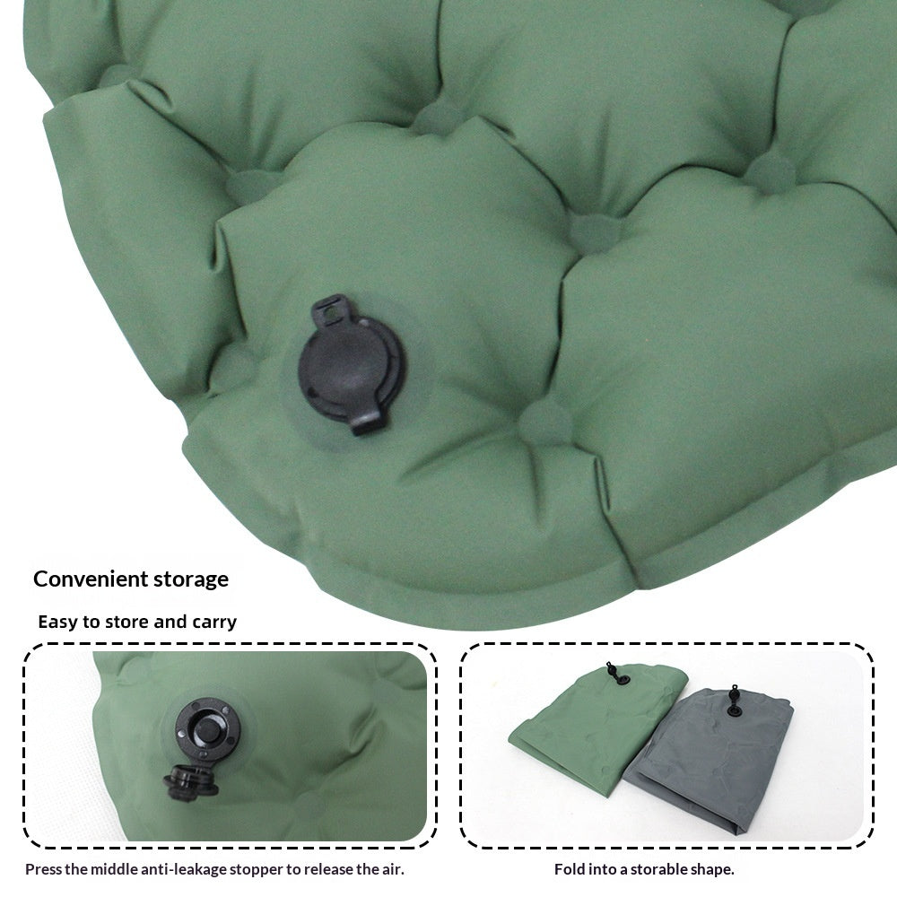 Camping de plein air Coussin de siège gonflable résistant à l'humidité