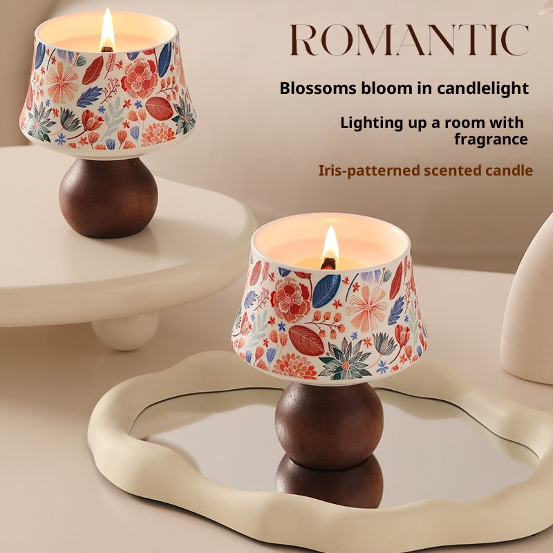 Bougie d'aromathérapie dans une tasse en céramique avec une sensation premium et une cire de soja longue durée pour Indo