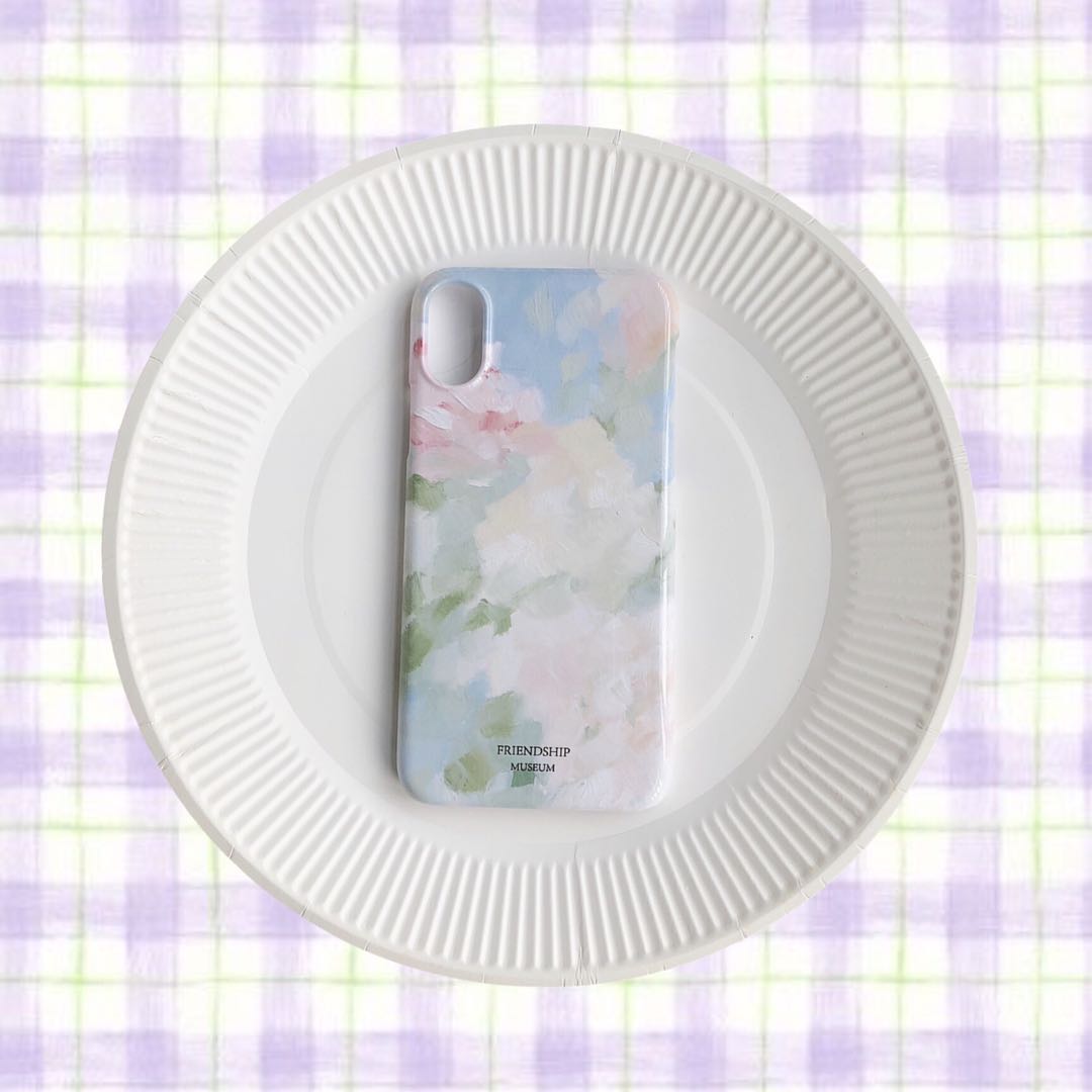 Étui de téléphone de jardin en peinture à l'huile