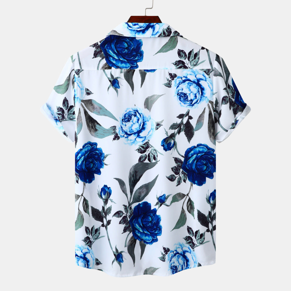 Jeunes vacances Casual Beach Style manches courtes hommes
