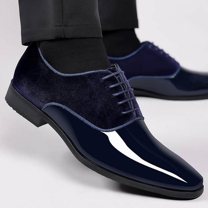 Chaussures d'affaires formelles hommes en cuir léger tendance