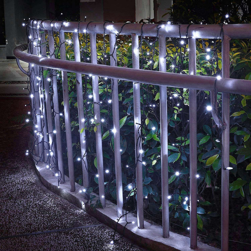 1Pc Solar String Lights LED Solar Power Fairy String Light 12M 8 Mode d'éclairage Cool Light