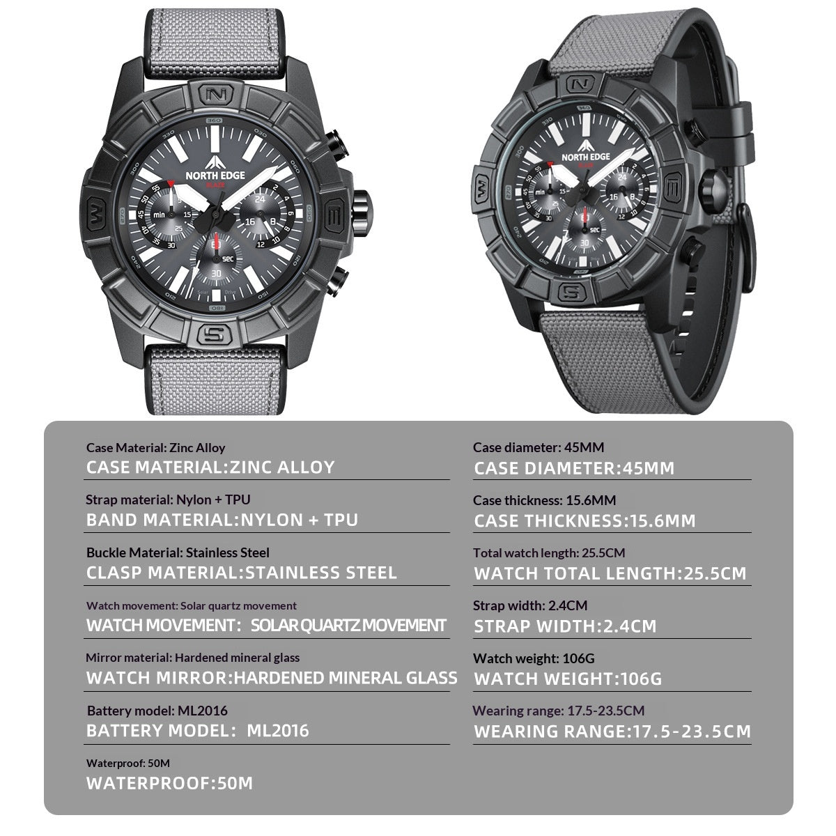 Montre Quartz de mode pour hommes en plein air