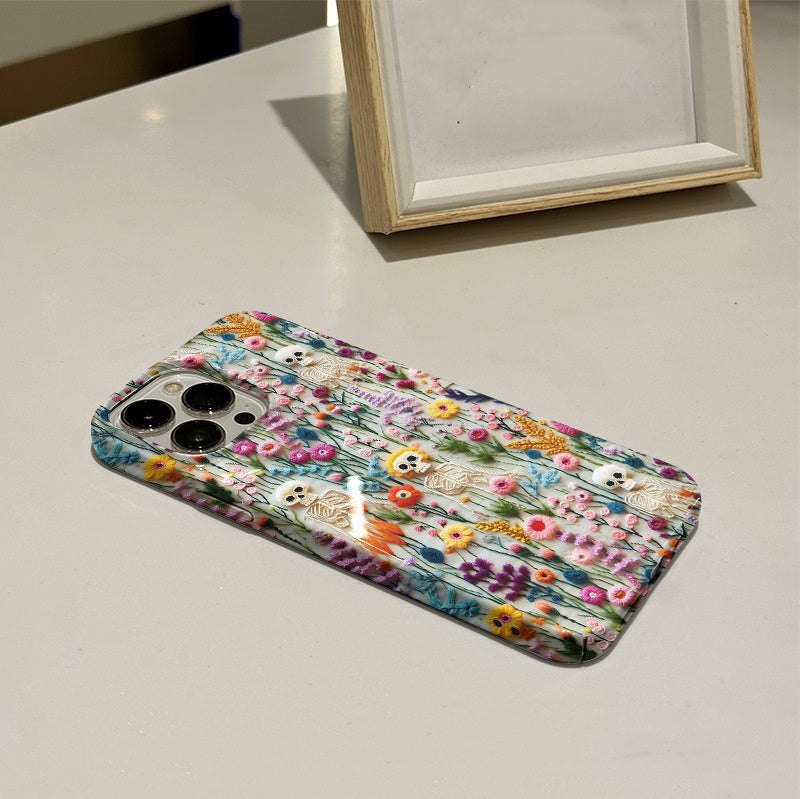 Rétro huile peinture boîtier de téléphone