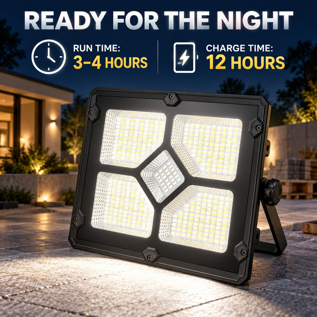 Afficheur de batterie rechargeable alimenté par l'énergie solaire Type C LED Lumière W885 1 Bleu rouge variable