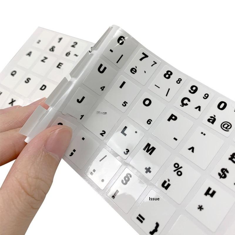 Stickers Clavier Smooth Français Russe Arabe