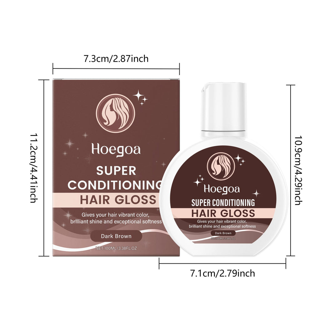 HOEGOA brun foncé conditionneur de couleur de dépôt