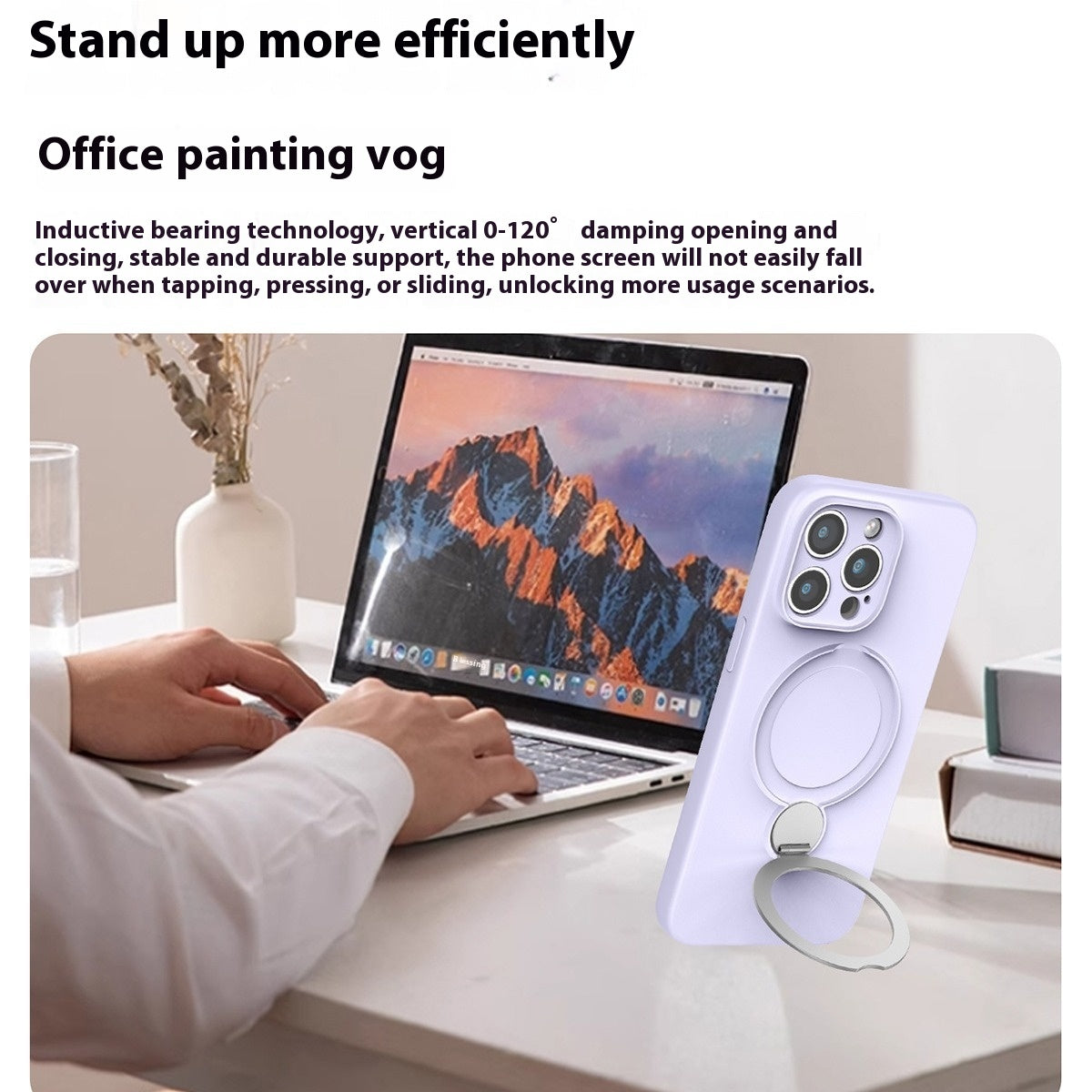 Boîtier de téléphone magnétique en silicone liquide applicable anti-chute