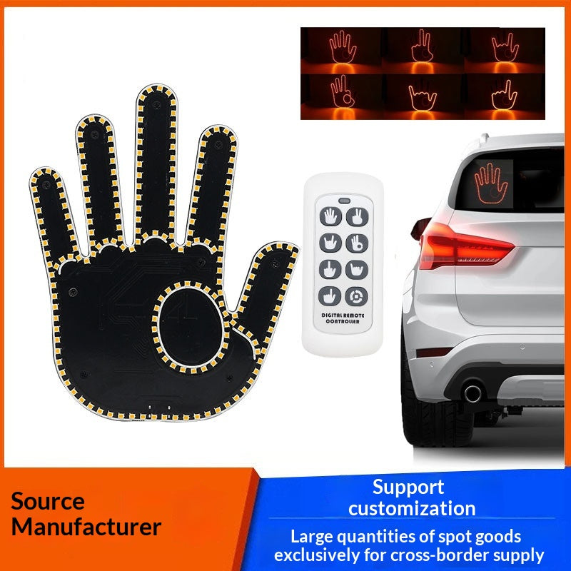 Finger de voiture Gesture avertissement Palm lumière