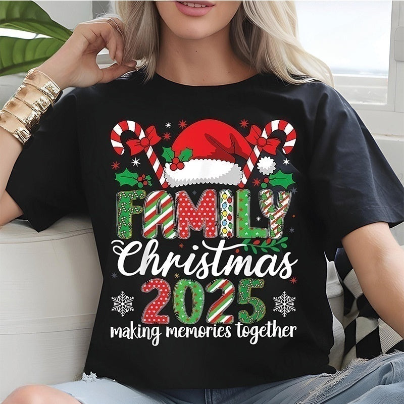 Faites des tops de mémoire imprimés ensemble à Noël