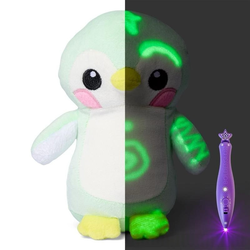 Dark plush doll light box