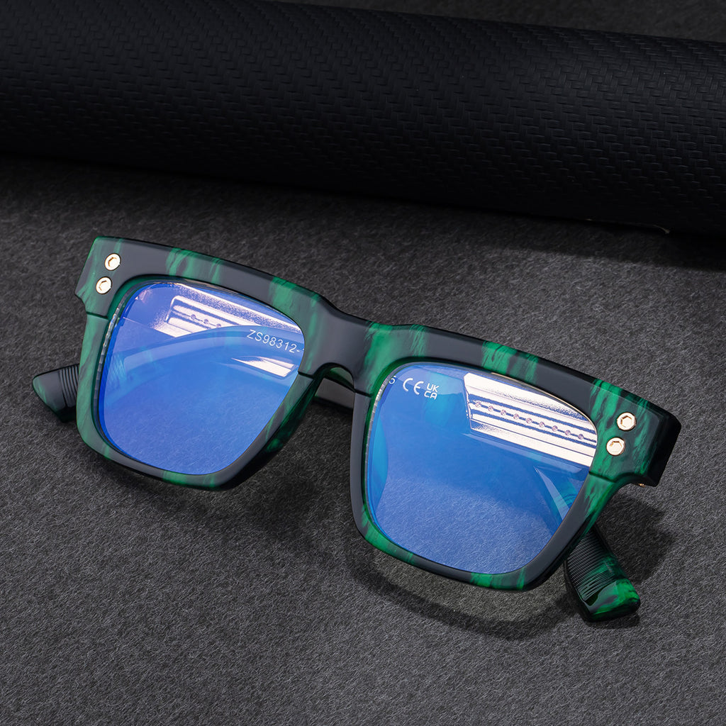 Lunettes de soleil de style européenne et américaine à changement de couleur