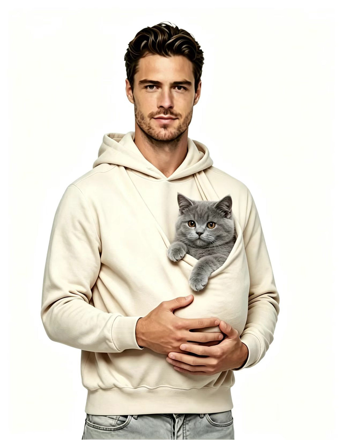 Style européen et américain Unisexe Kangaroo Pocket Multi-fonctionnel Parent-enfant Allaitement H
