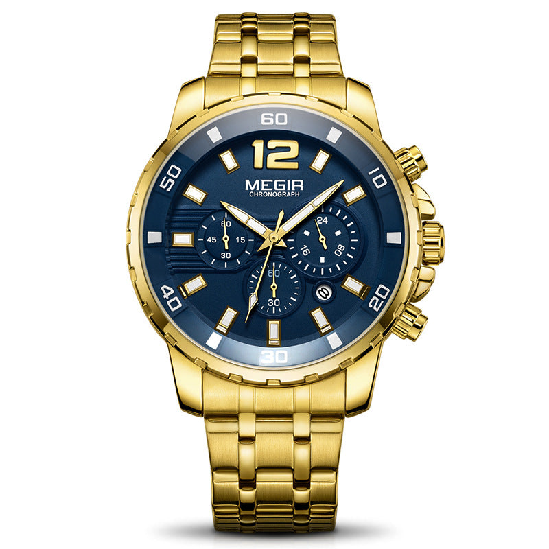 Montre Quartz étanche multifonctionnelle Business Sports