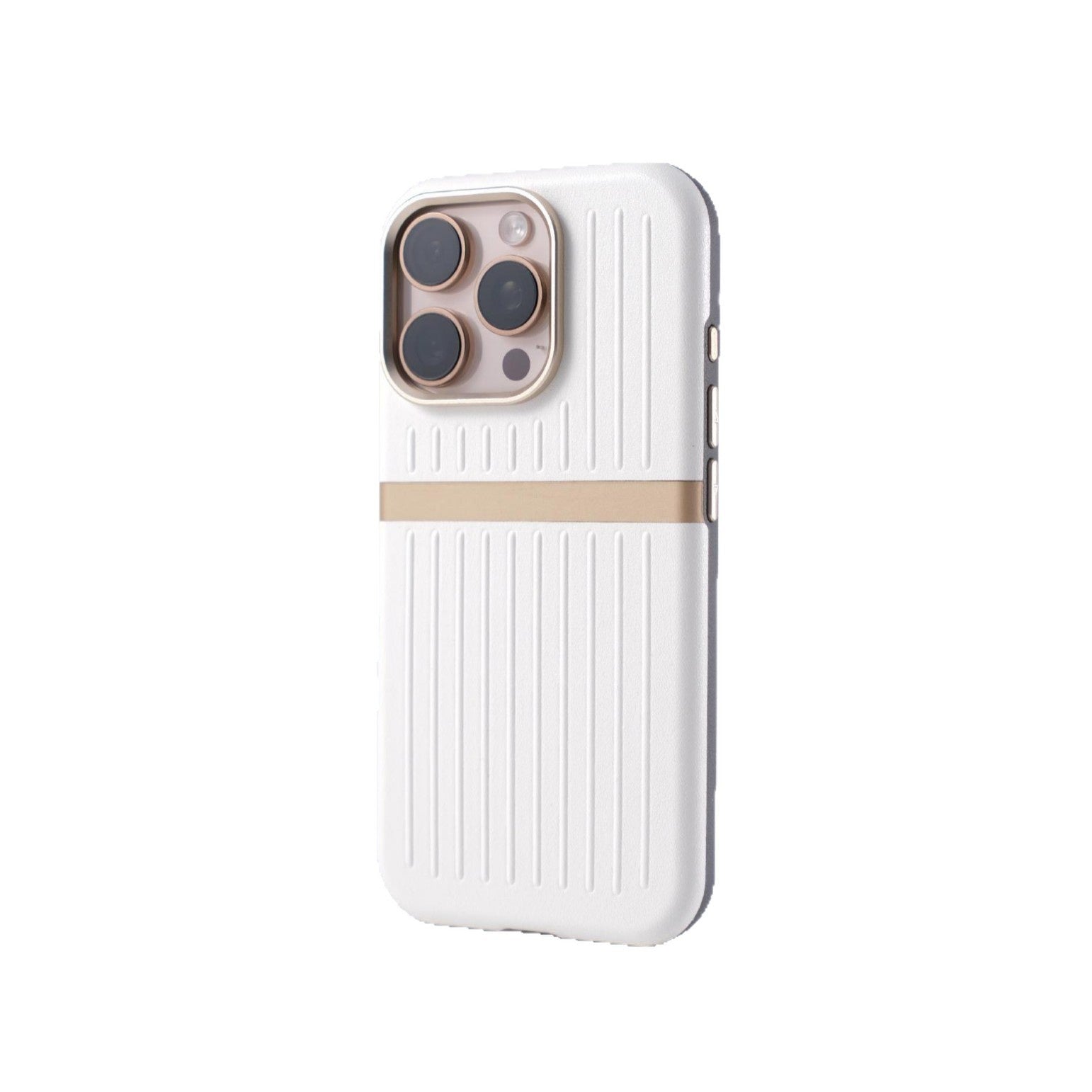 Cas de téléphone magnétique ondulée Cas de téléphone en cuir de bureau