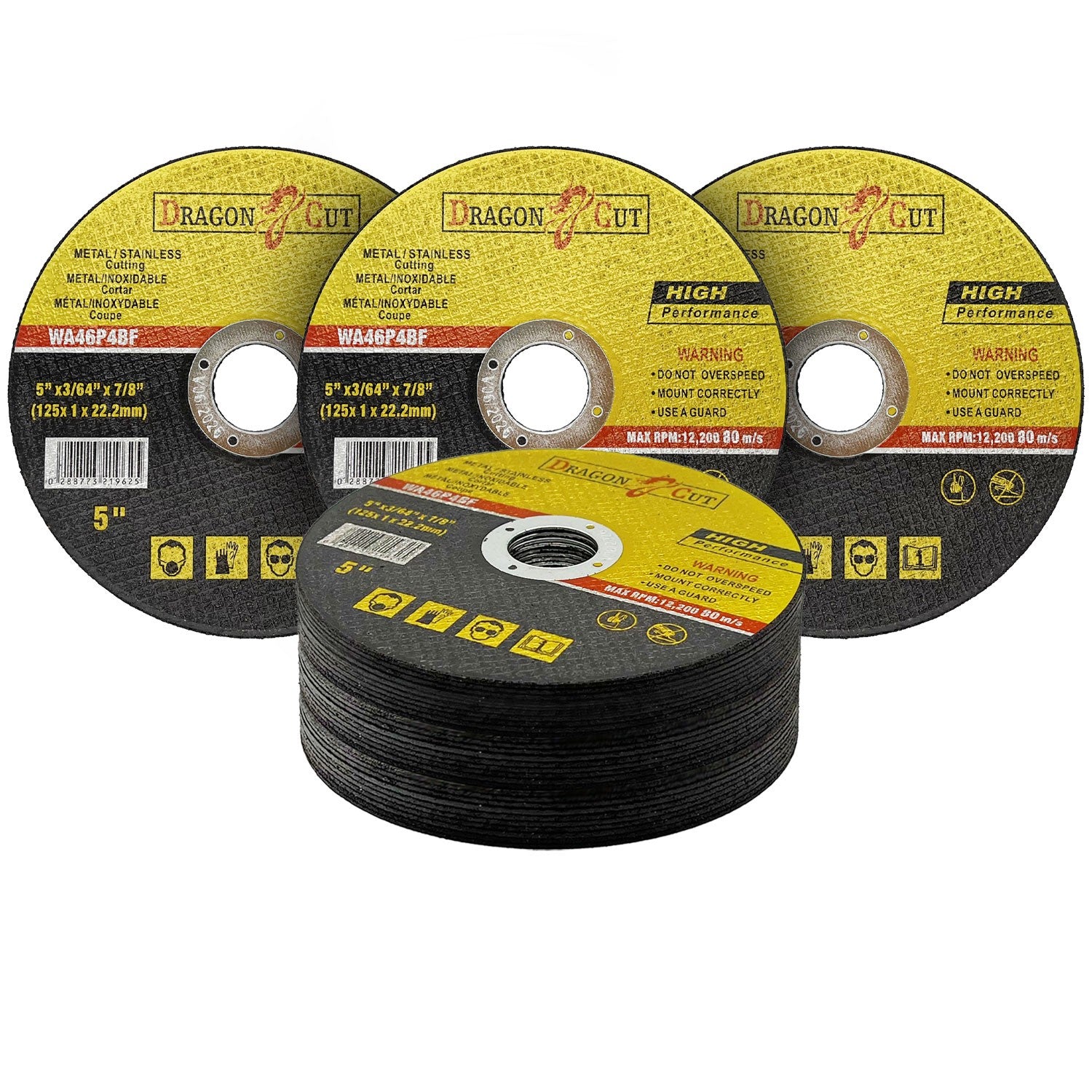 50 X 125mm ULTRA THIN 1mm MÉTAL CUTING BLADE DISC POUR ACIER ET ANGLE DE CARBURANT