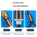 Câble audio RCA de 3,5 mm à un contre deux