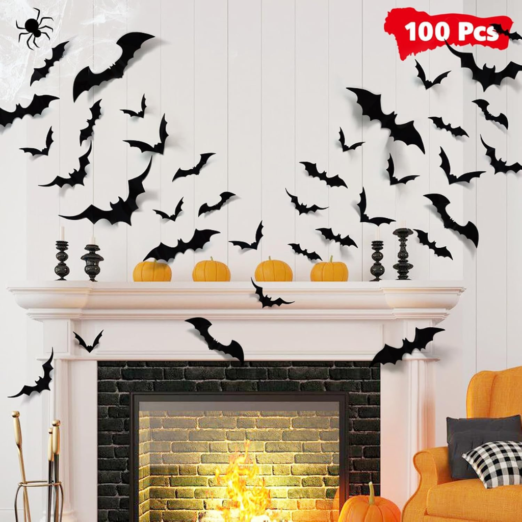Stickers Mur en PVC pour Bats 3D