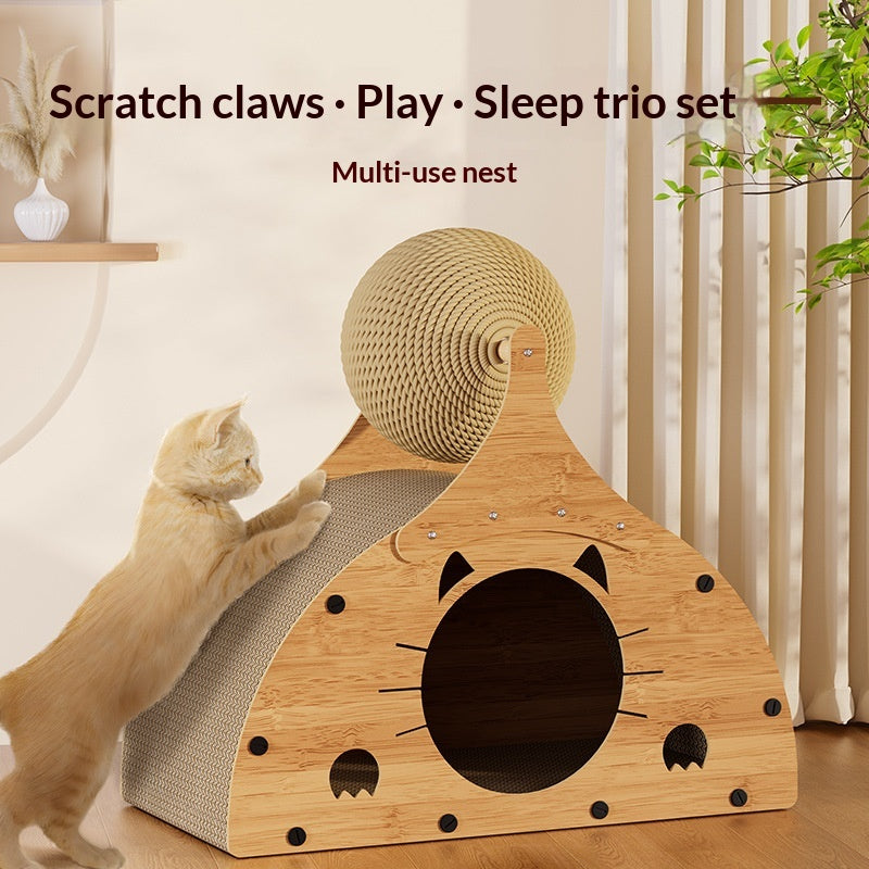 All-in-One Vertical All-Season Cat Scratcher