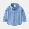 Mode Personnalité Couleur Solide Chemise pour garçons