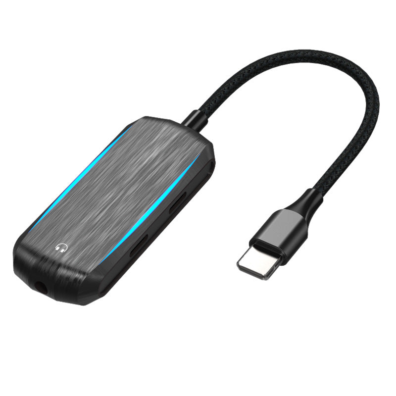 Adaptateur Audio Lightning Headset Adaptateur Type-c Câble d'adaptateur trois en un
