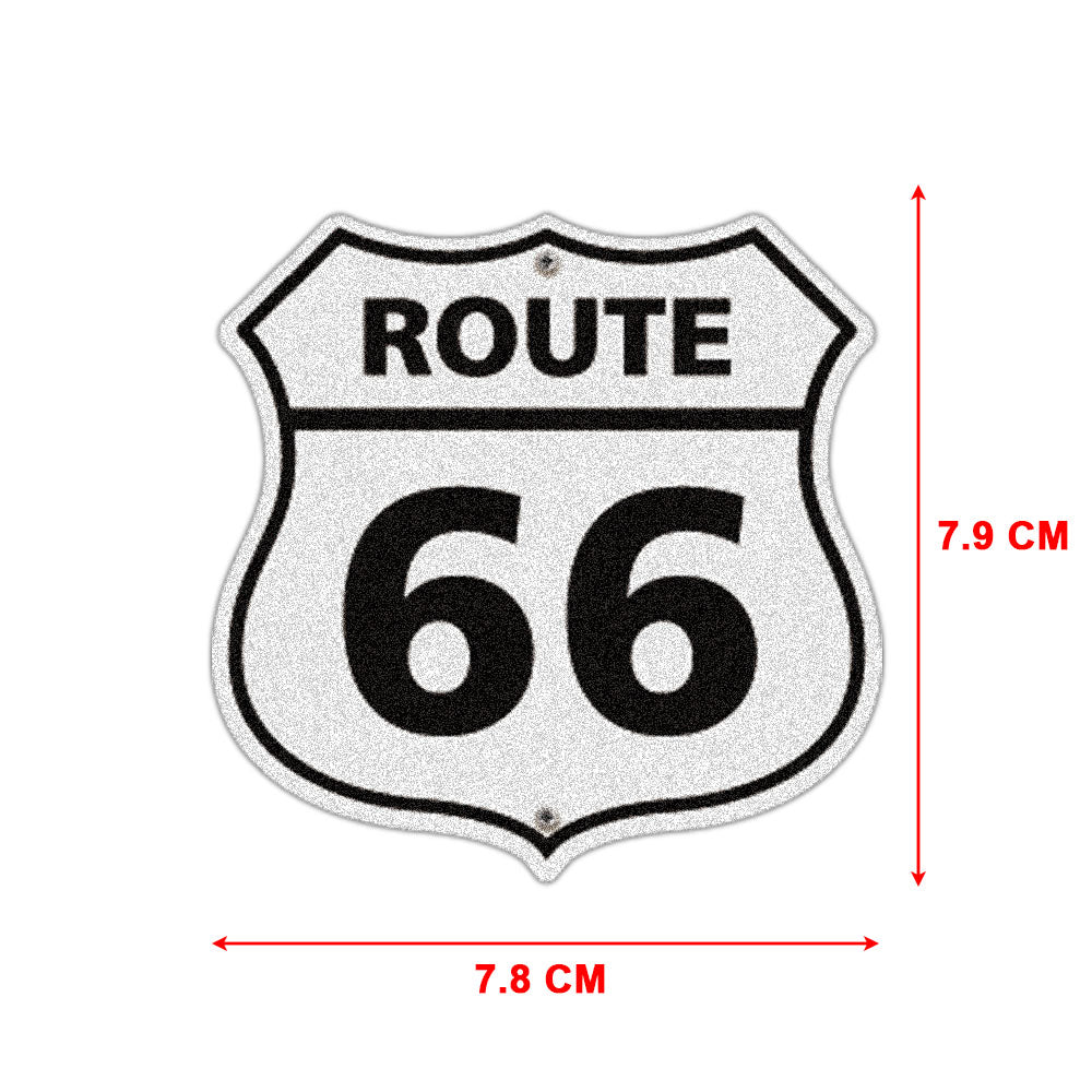 Antique Moto No.66 Autoroute Sticker étanche