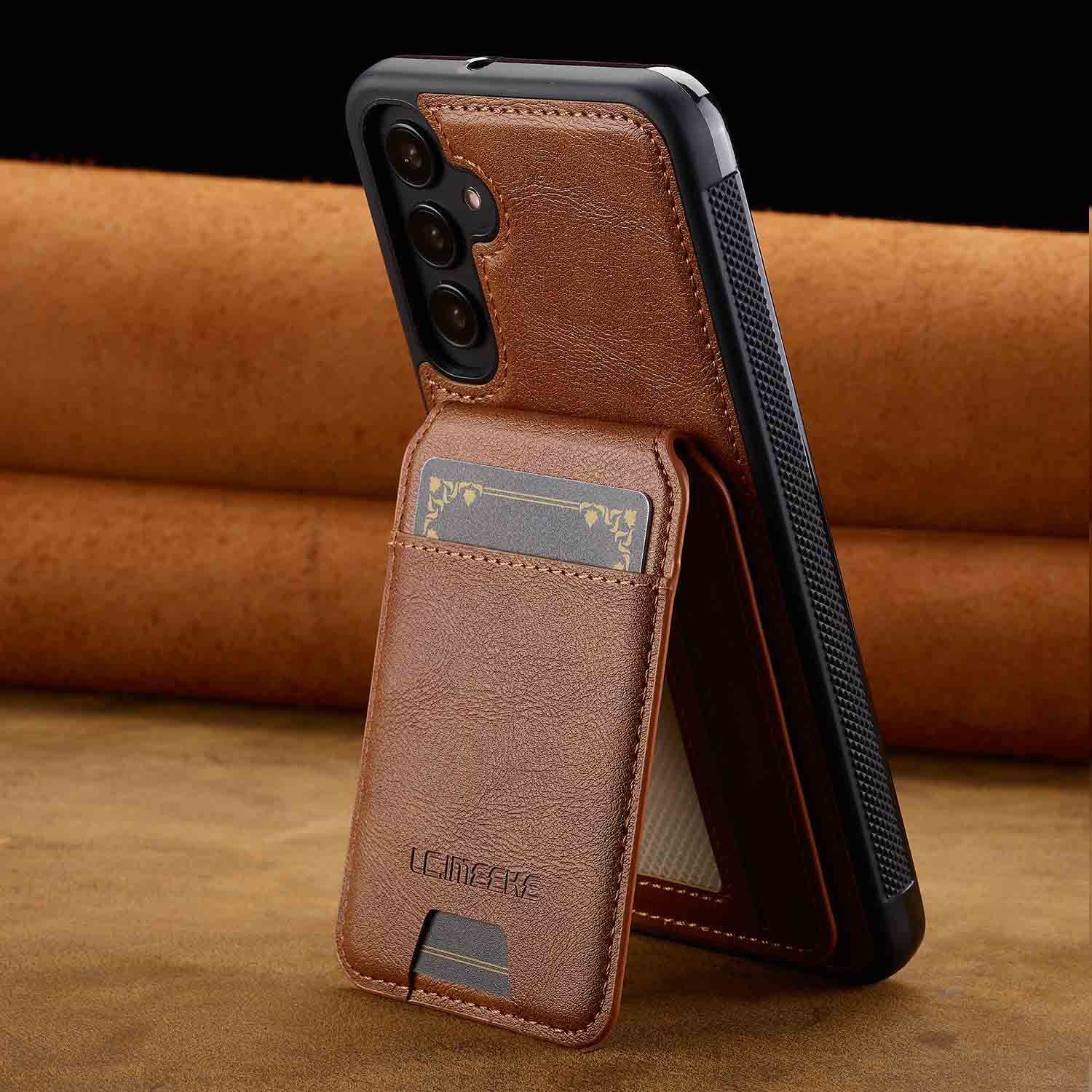 Housse de téléphone pour porte-cartes magnétiques pour couverture de protection anti-scan A55 pour A16