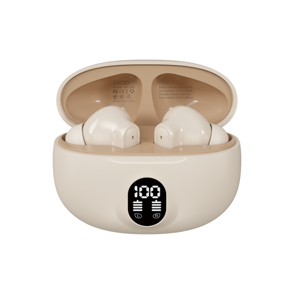 KP-205 Affichage numérique In-Stock Ecouteurs Bluetooth Conception audio In-Ear Gaming U