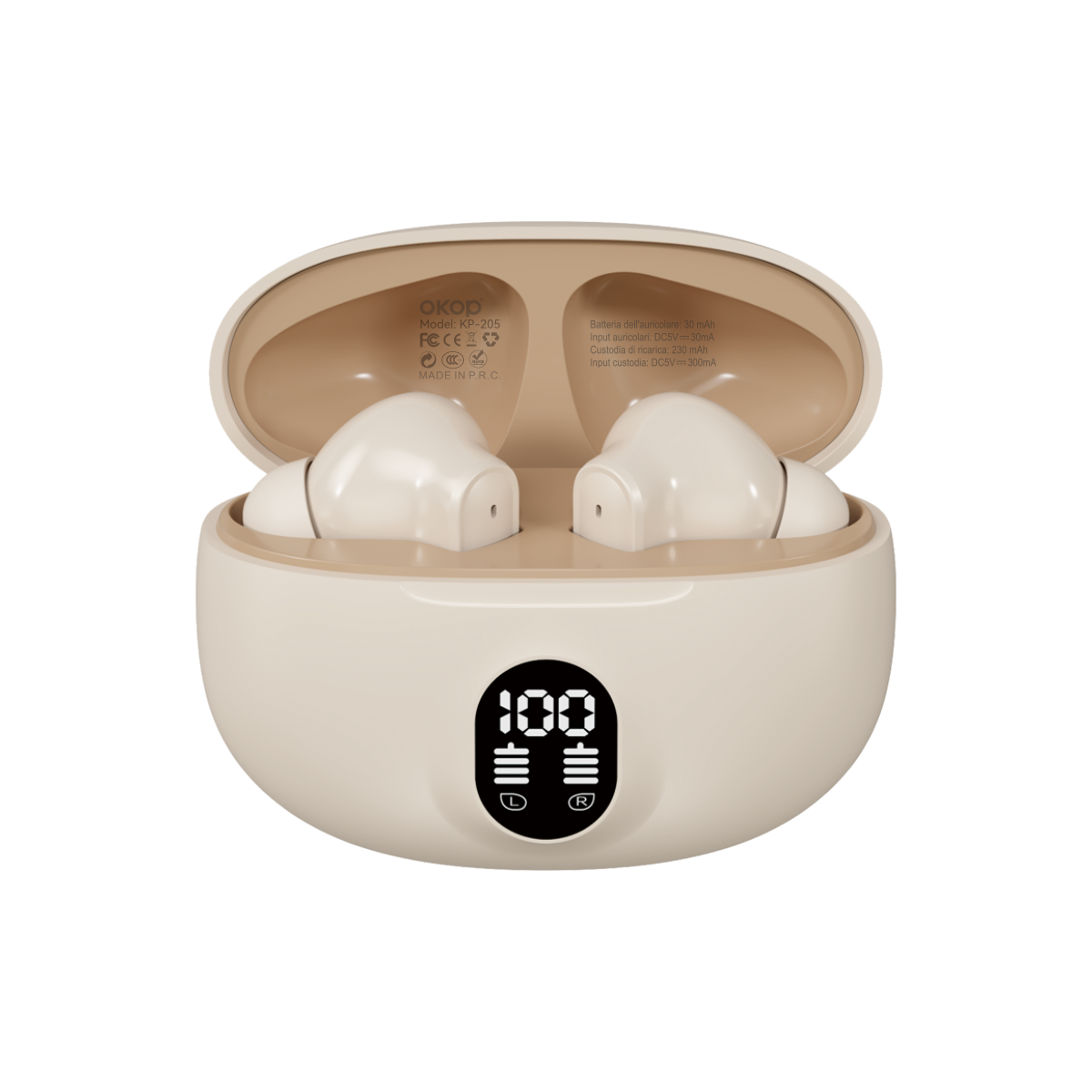 KP-205 Affichage numérique In-Stock Ecouteurs Bluetooth Conception audio In-Ear Gaming U