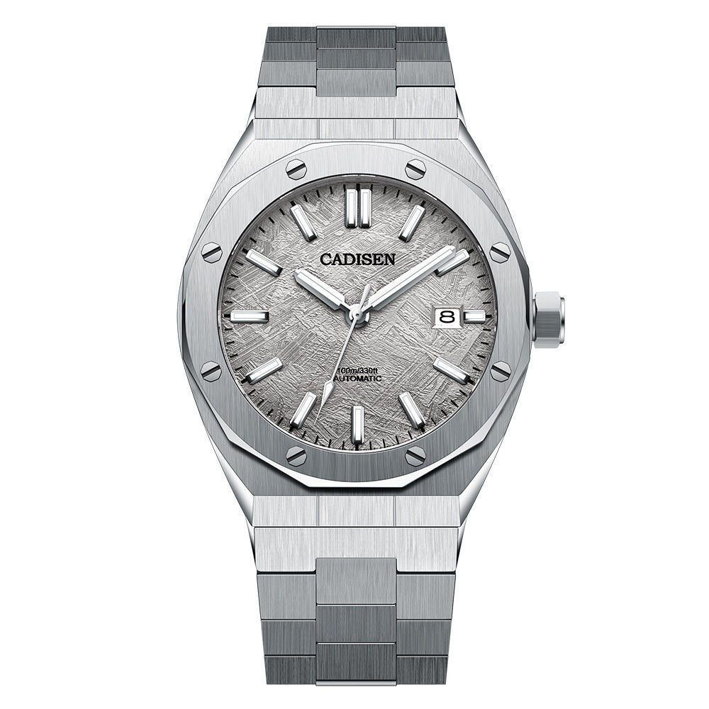 Mouvement mécanique automatique Calendrier Pointeur lumineux Montre homme