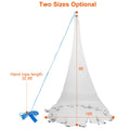 1Pc 2 Options de taille 6FT 8FT Pêche radius filet cast pour les pères jour cadeau piège à queue facile Thr