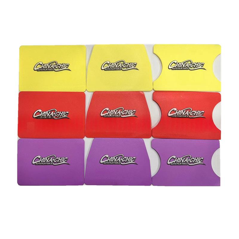 Outil d'application de film de fenêtre de voiture à double bord Gradient Squeegee en forme d'aile