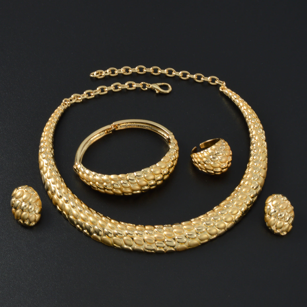 Collier Boucles d'oreilles Bracelet et bague